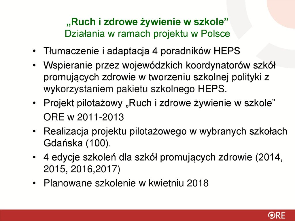 Ruch I Zdrowe Ywienie W Szkole Ppt Pobierz